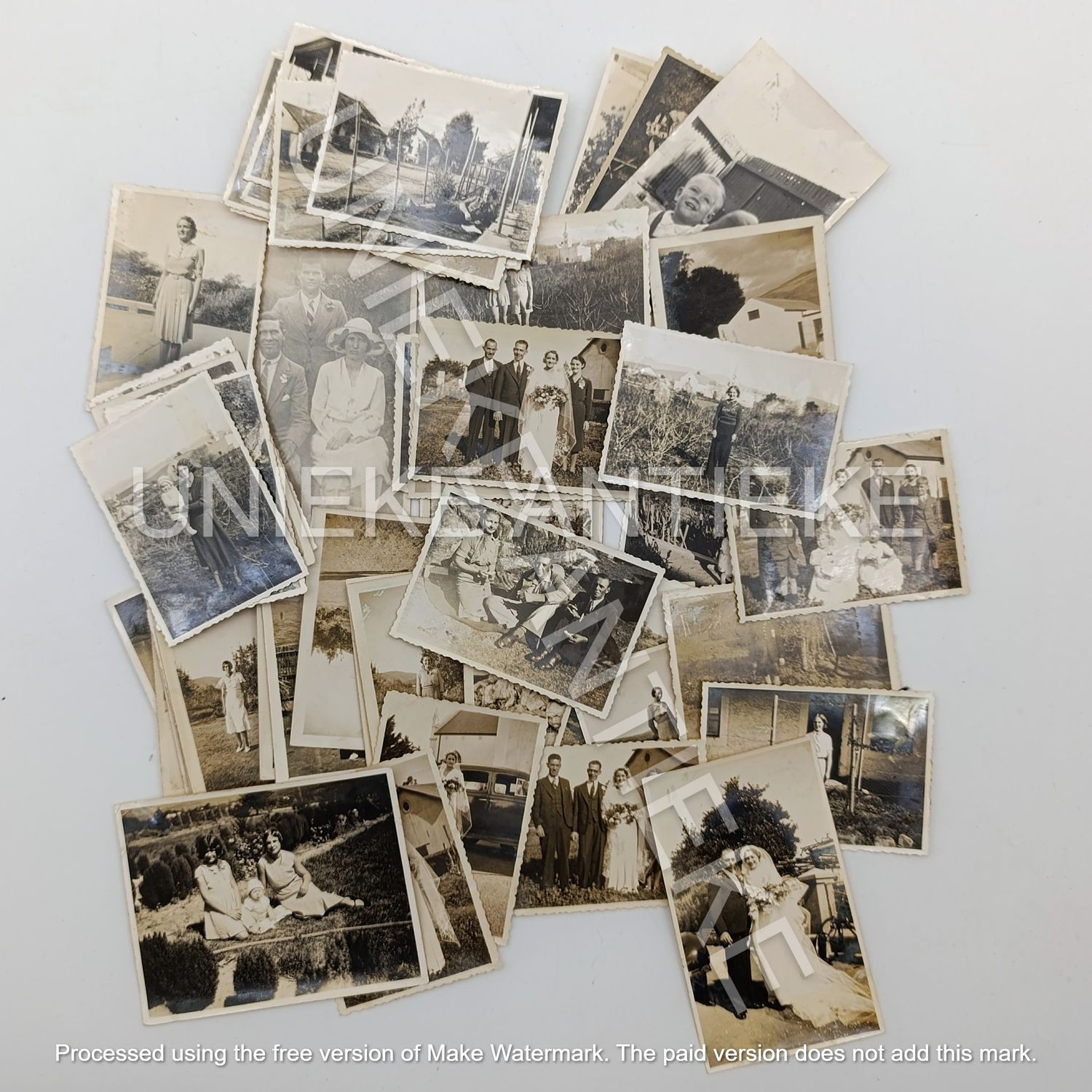 Lot of 60 Photos of people of the De Doorns, Ladismit Stellenbosch and Worcester area - Circa 1930 Surnames Mentioned Badenhorst and Naude