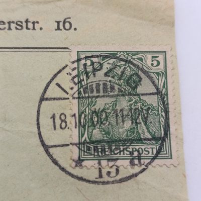 Postal front Leipzig, German Reich to Zurich, Swiss Canton posted 18-10-1900 and taxed with 2 x 20 heller stamps (postage due)