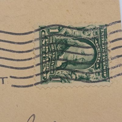 1905 Letter front posted from Washington DC, USA to Zurich, Switzerland with 1 cent Franklin stamp cancelled 18 Aug 1905 - MA Winter Co stationery