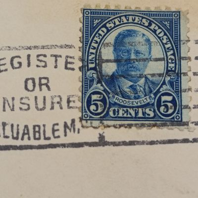 Letter front posted 1925 from Grand Central Station New York to Vaduz, Liechtenstein - per steamship