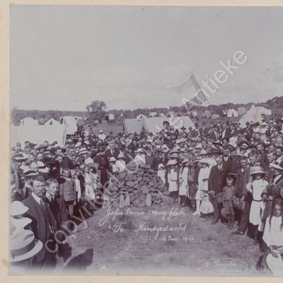 Original photograph taken at the place Jopie Fourie was caught by the English at Nooitgedacht  Photo taken 16 December 1914 by D. Fouche