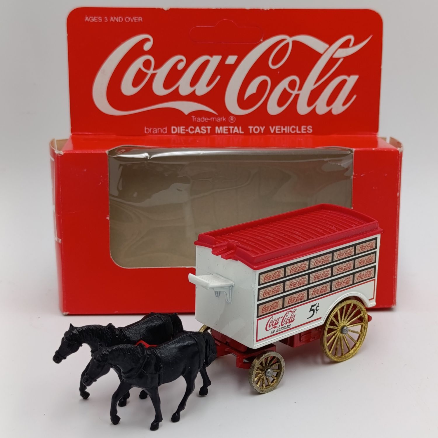 Lledo Coca-Cola horse drawn delivery van die-cast model in box