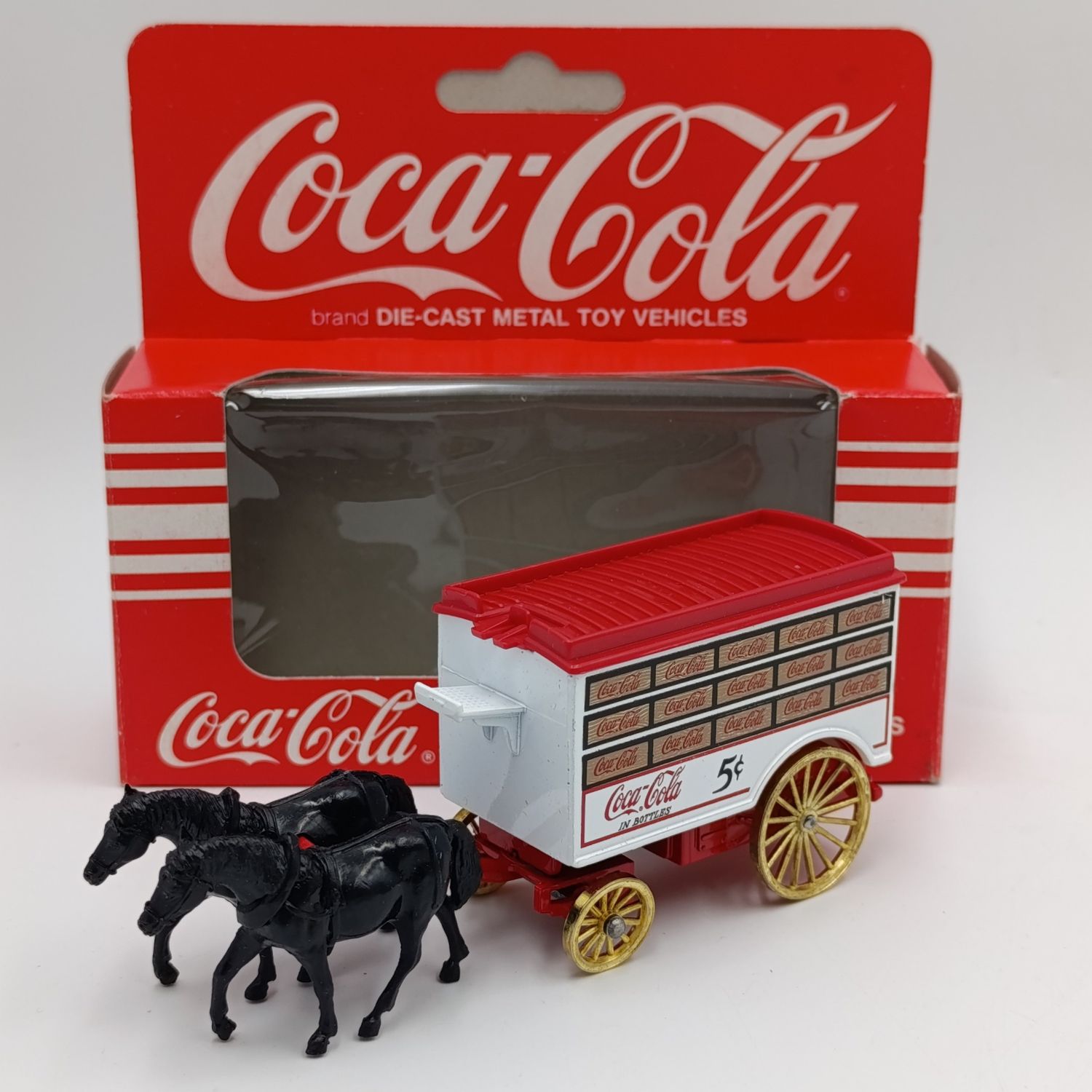 Lledo Coca-Cola horse drawn delivery van die-cast model in box