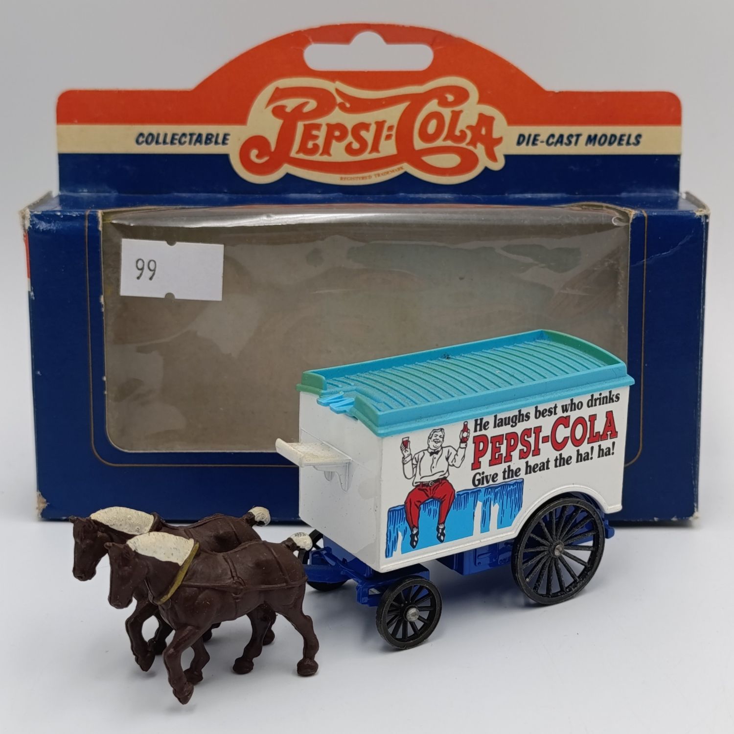 Lledo Pepsi-Cola horse drawn delivery van die-cast model in box