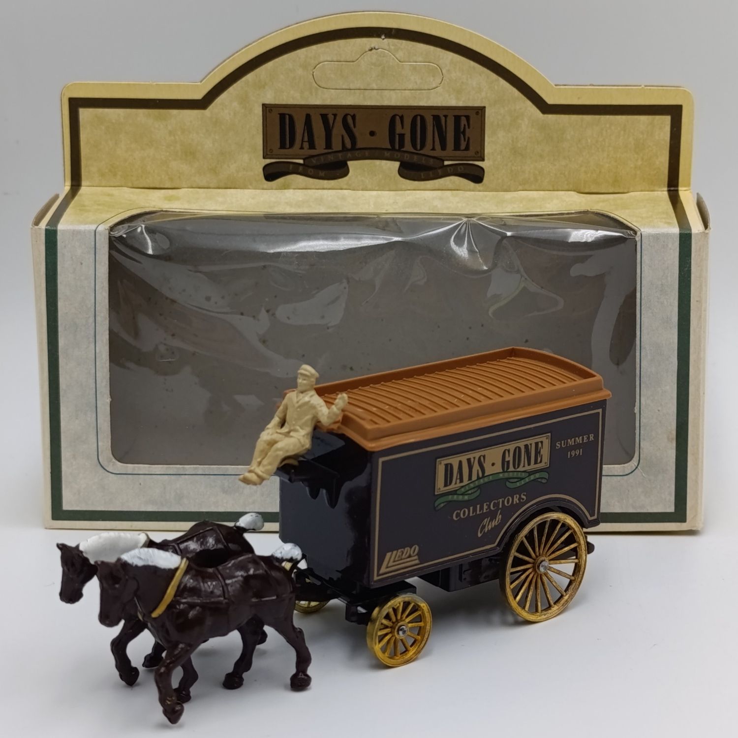 Lledo Summer 1991 Collector's club horse-drawn removal van die-cast model in box