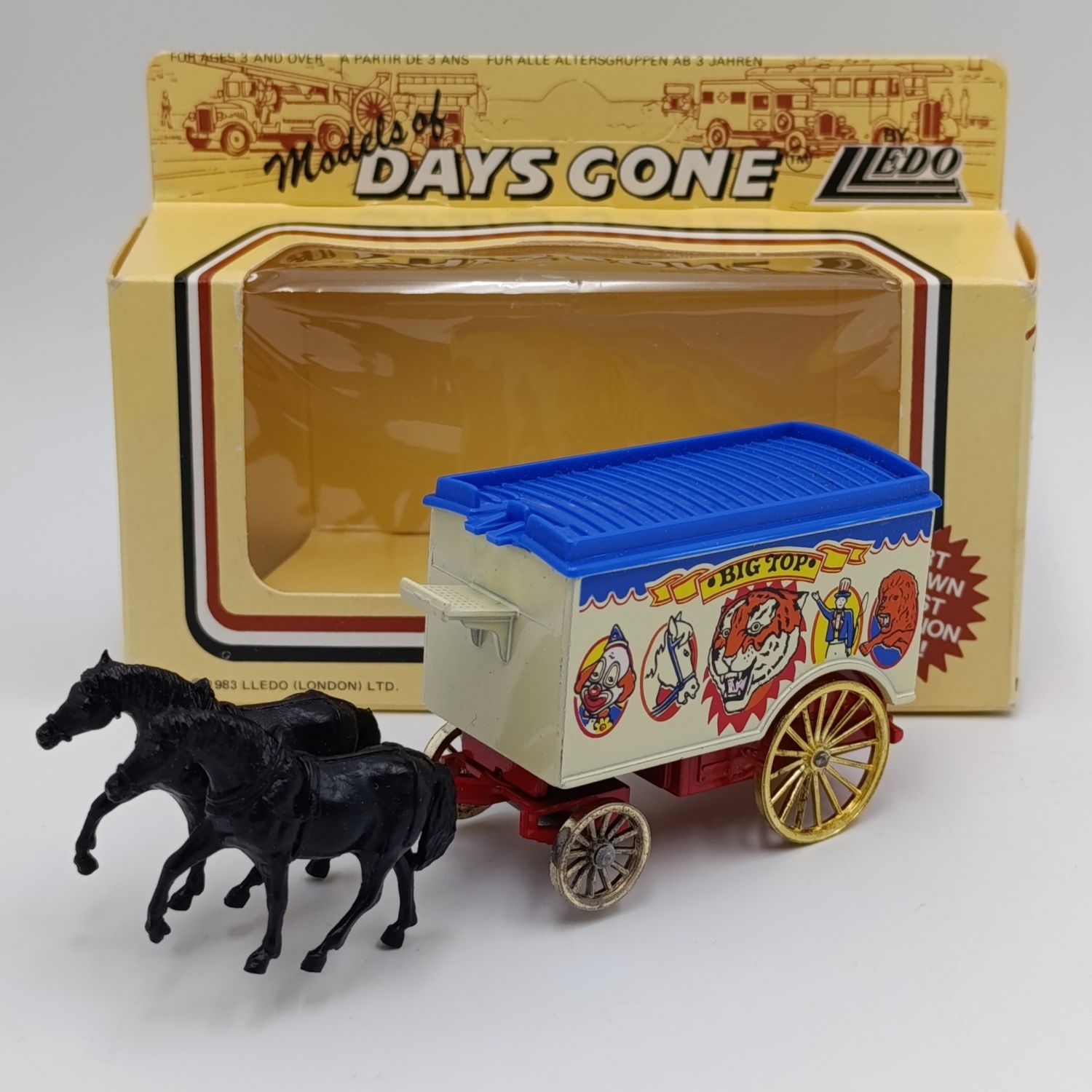 Lledo Big Top circus horse-drawn removal van die-cast model in box