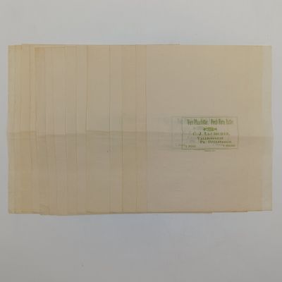 Butter packaging wrapper - CJ Laubscher Valleispruit Dullstroom - 1 pound lot of 14 wrappers
