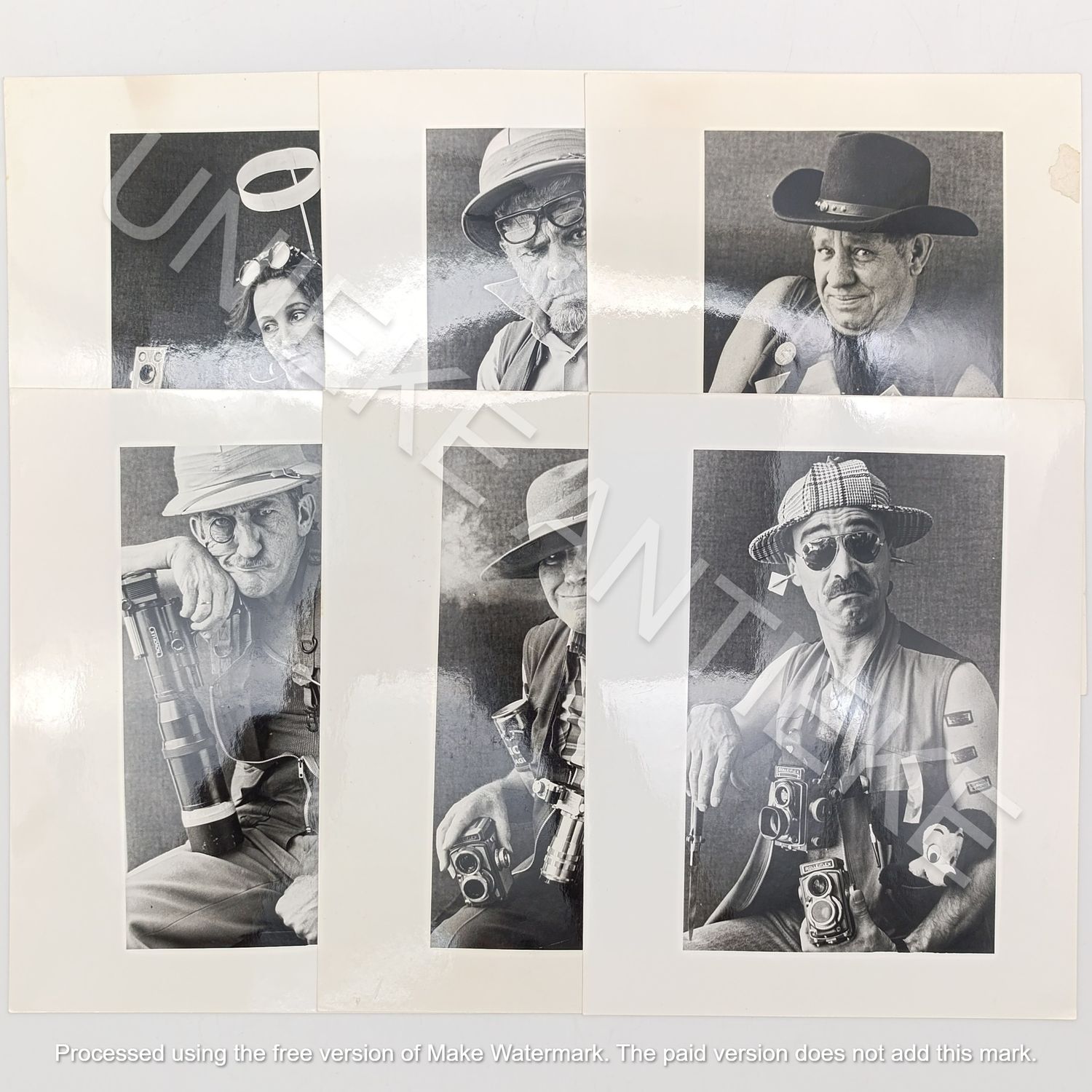 Lot of 6 photos of photographers/Journalists of the Cape Times / Argus taken in 1985- panody photos
