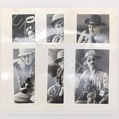 Lot of 6 photos of photographers/Journalists of the Cape Times / Argus taken in 1985- panody photos