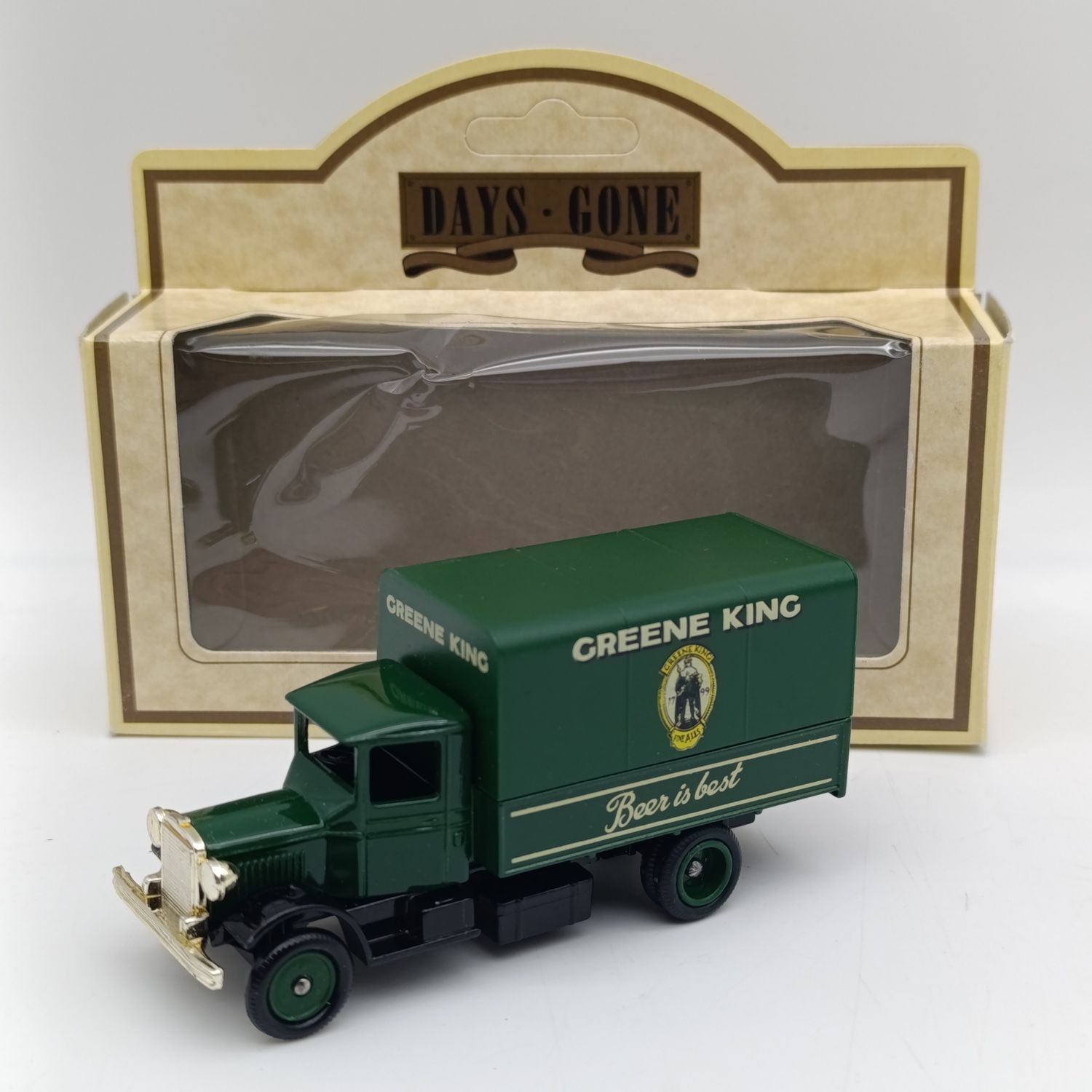 Lledo 1934 Mack Green King Beer Canvas back delivery truck model in box