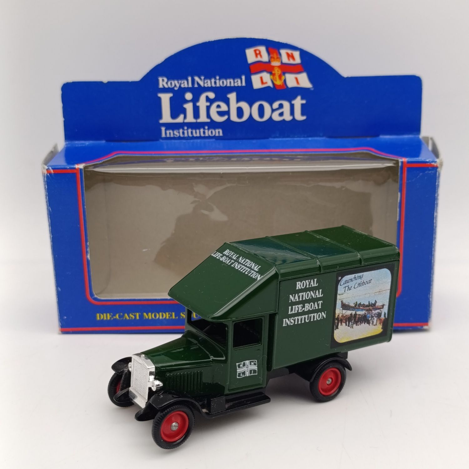 Lledo 1935 Royal National Life-boat institution advertising die-cast delivery van model in box