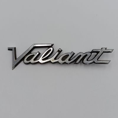 Vintage Valiant metal car badge