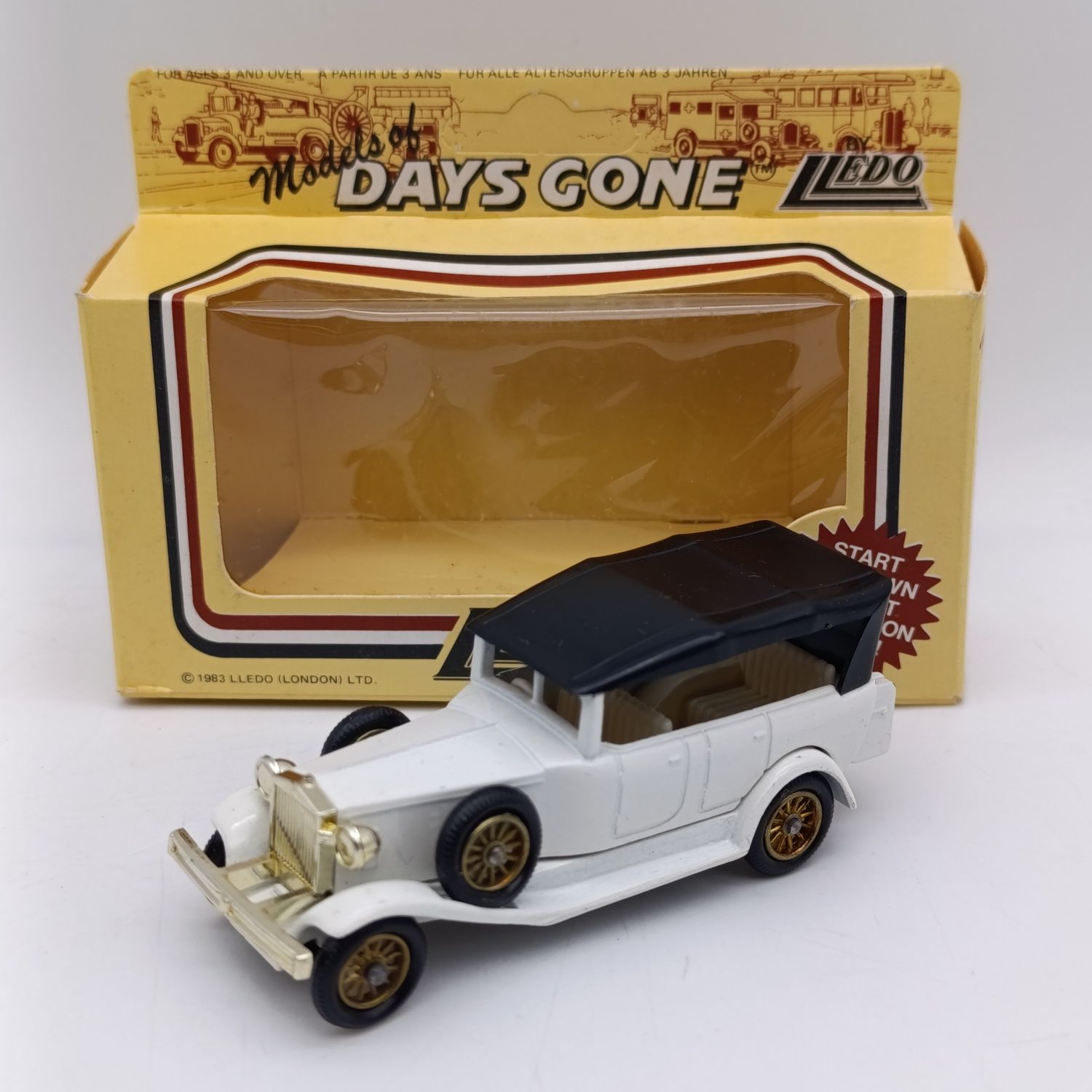 Lledo 1925 Rolls-Royce Silver Ghost die-cast model car in box - White