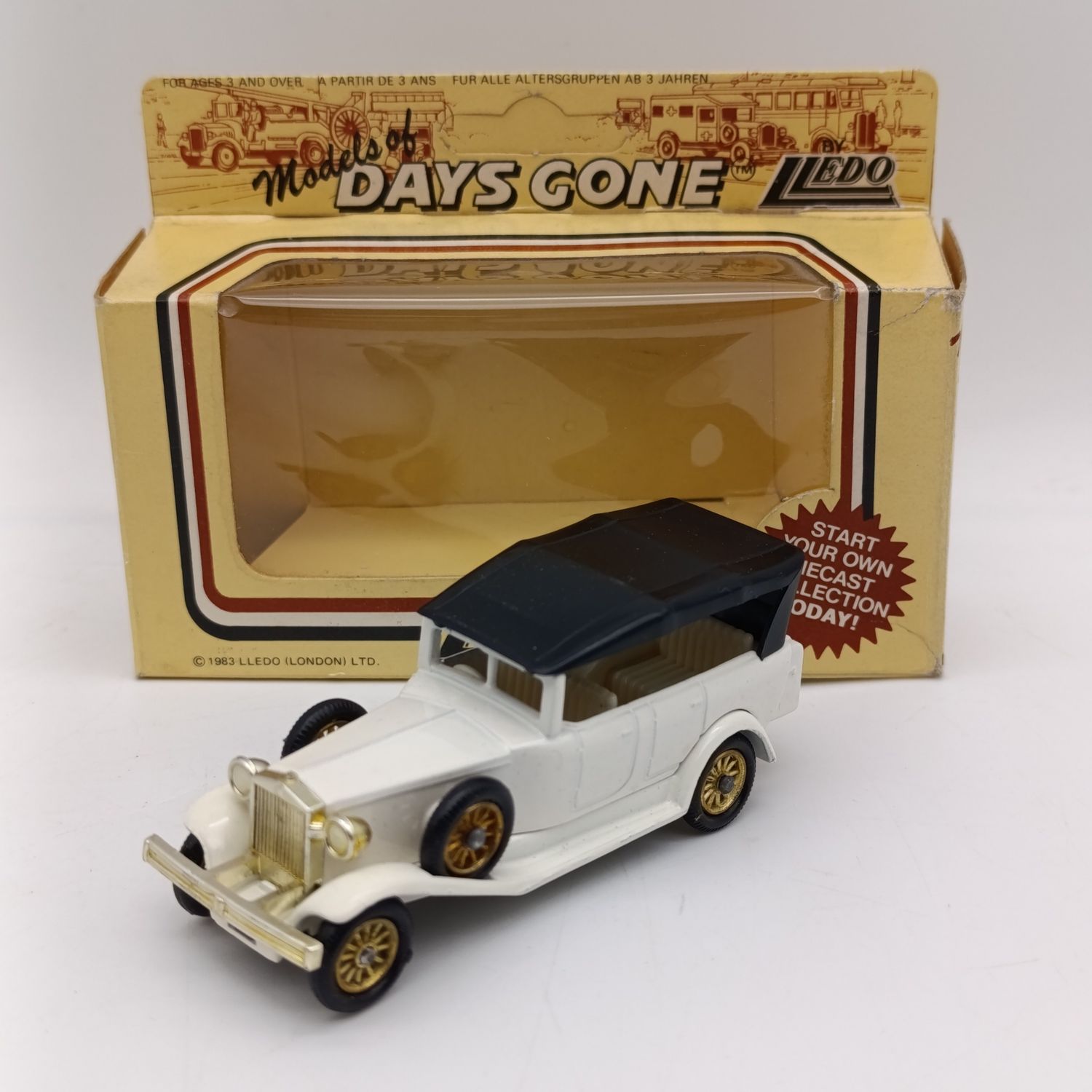 Lledo 1925 Rolls-Royce Silver Ghost die-cast model car in box - White