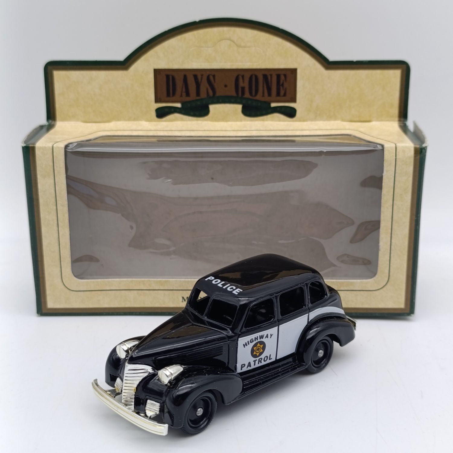 Lledo 1939 Chevrolet Highway Patrol car die-cast model in box