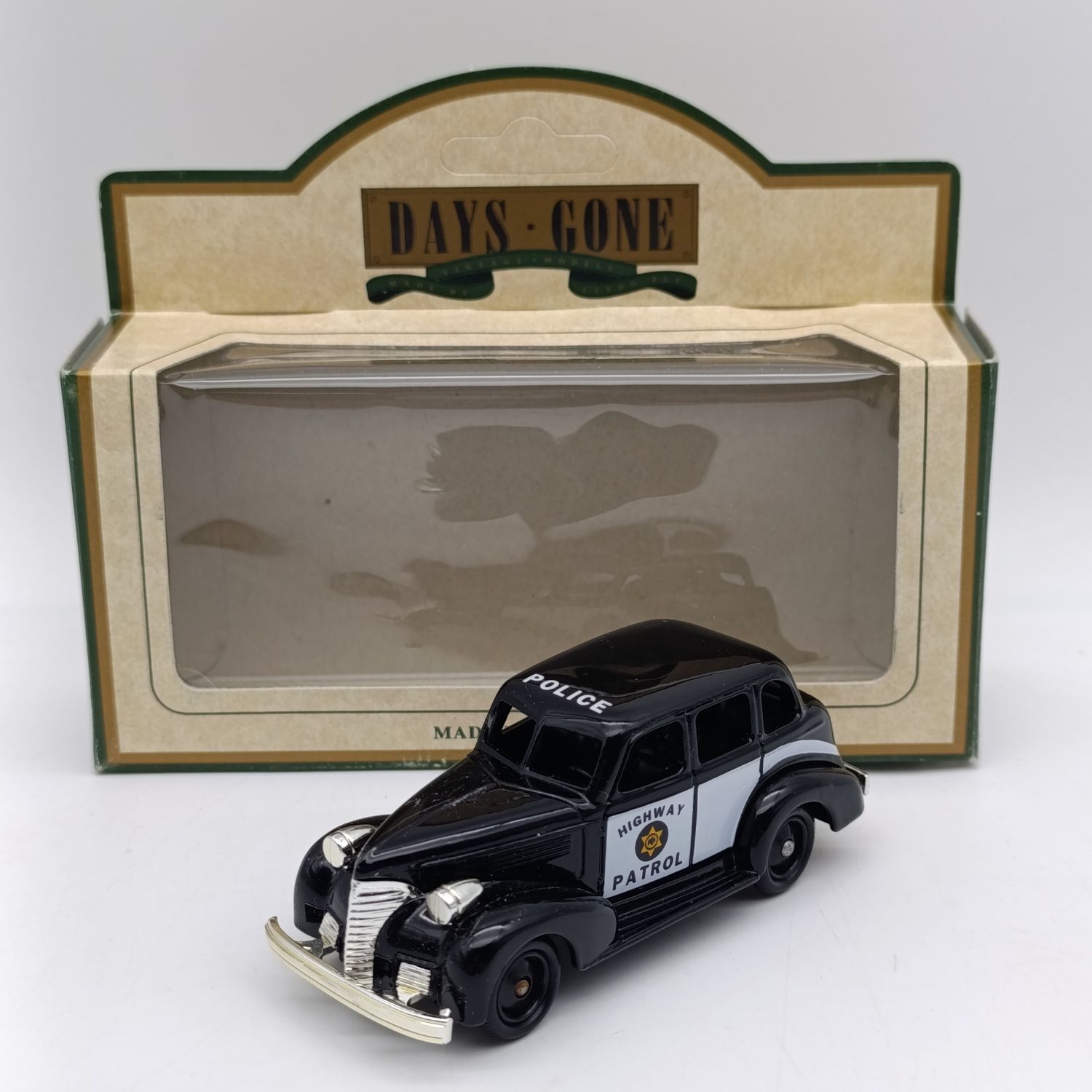 Lledo 1939 Chevrolet Highway Patrol car die-cast model in box