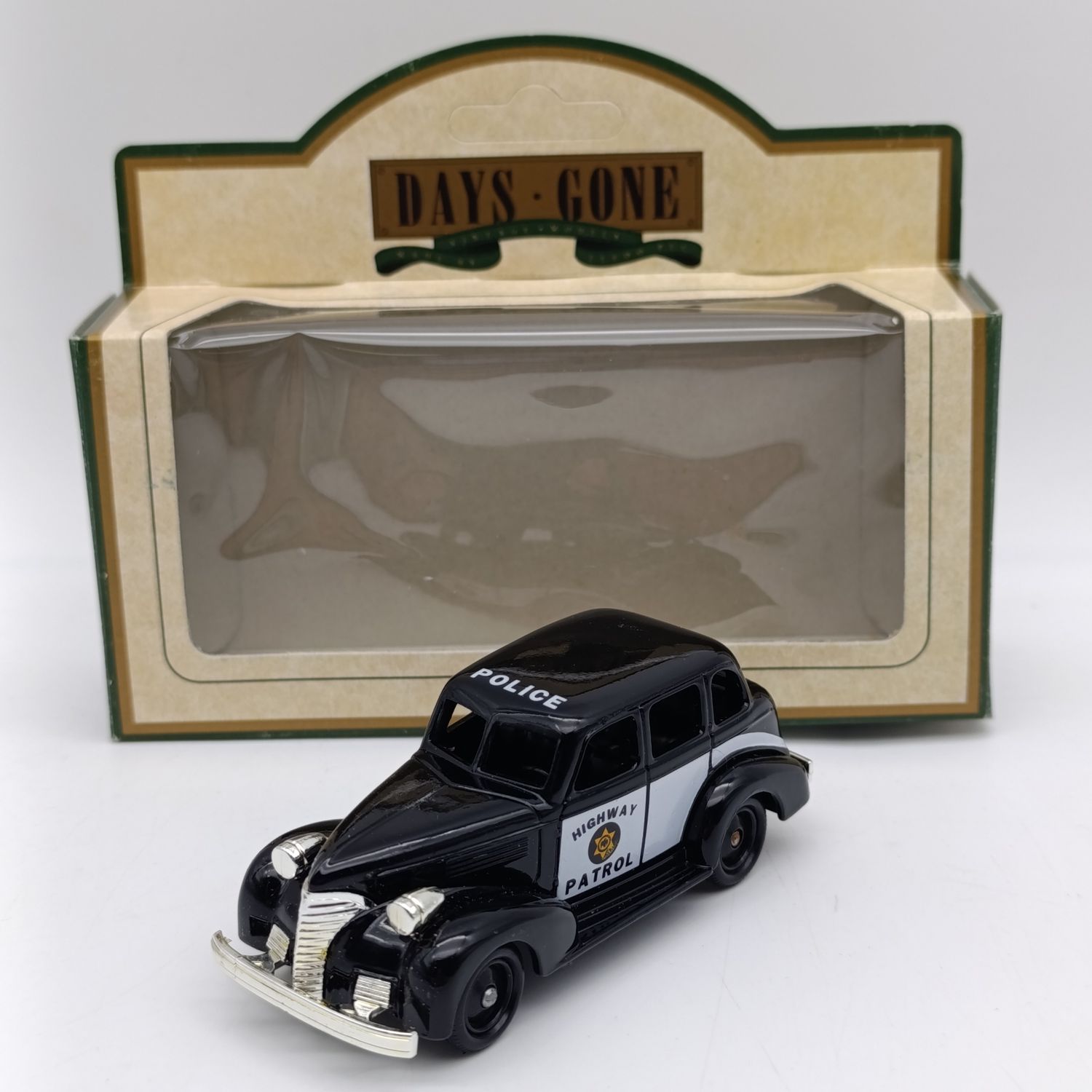 Lledo 1939 Chevrolet Highway Patrol car die-cast model in box