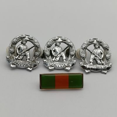 SADF Commandos beret badge and balkie with collar badges