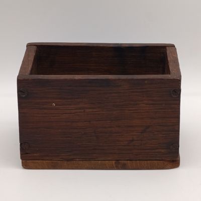 Antique wooden butter press with scoop