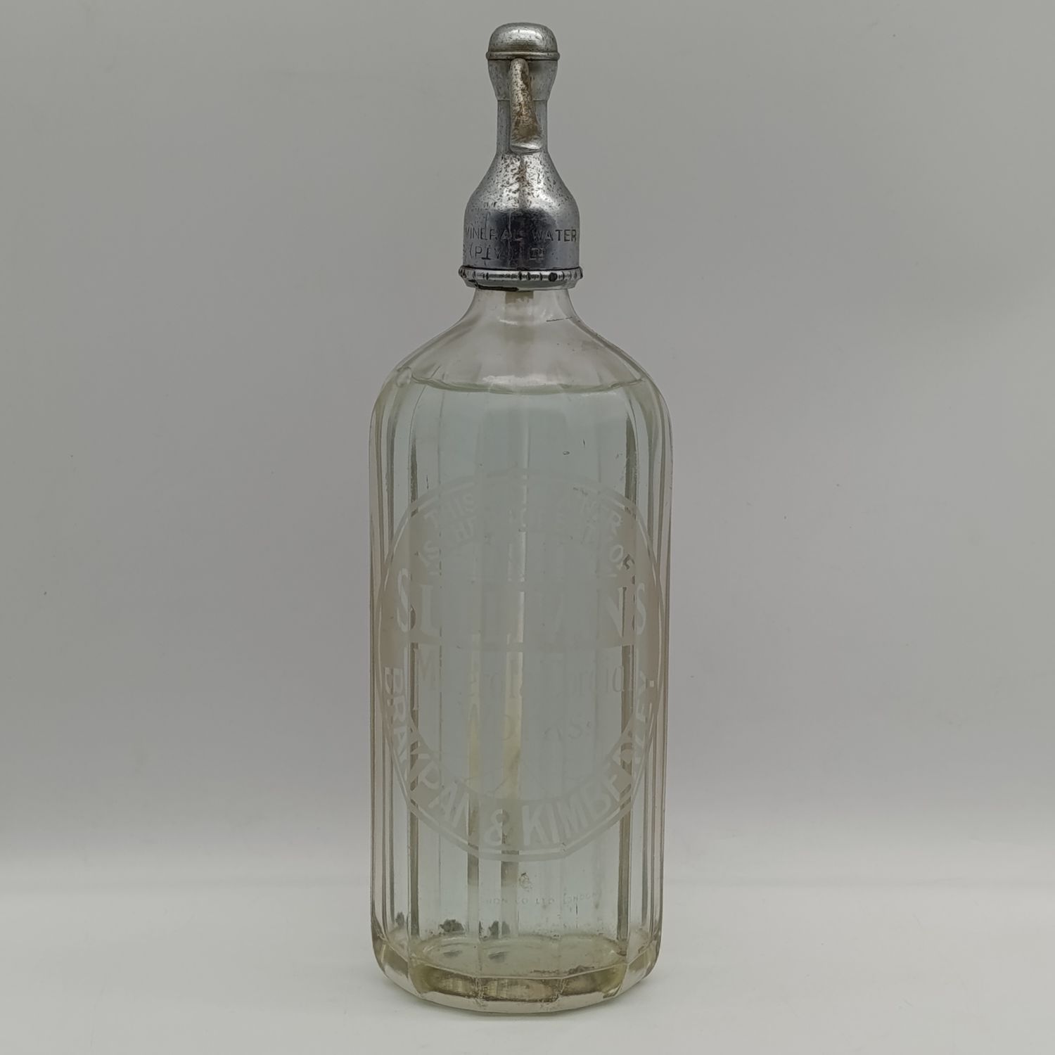 Vintage Sullivan&#39;s Brakpan and Kimberley glass Soda syphon bottle
