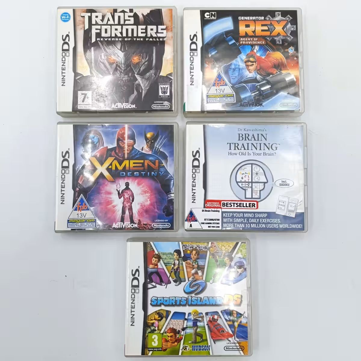 Lot of 5 Nintendo DS games