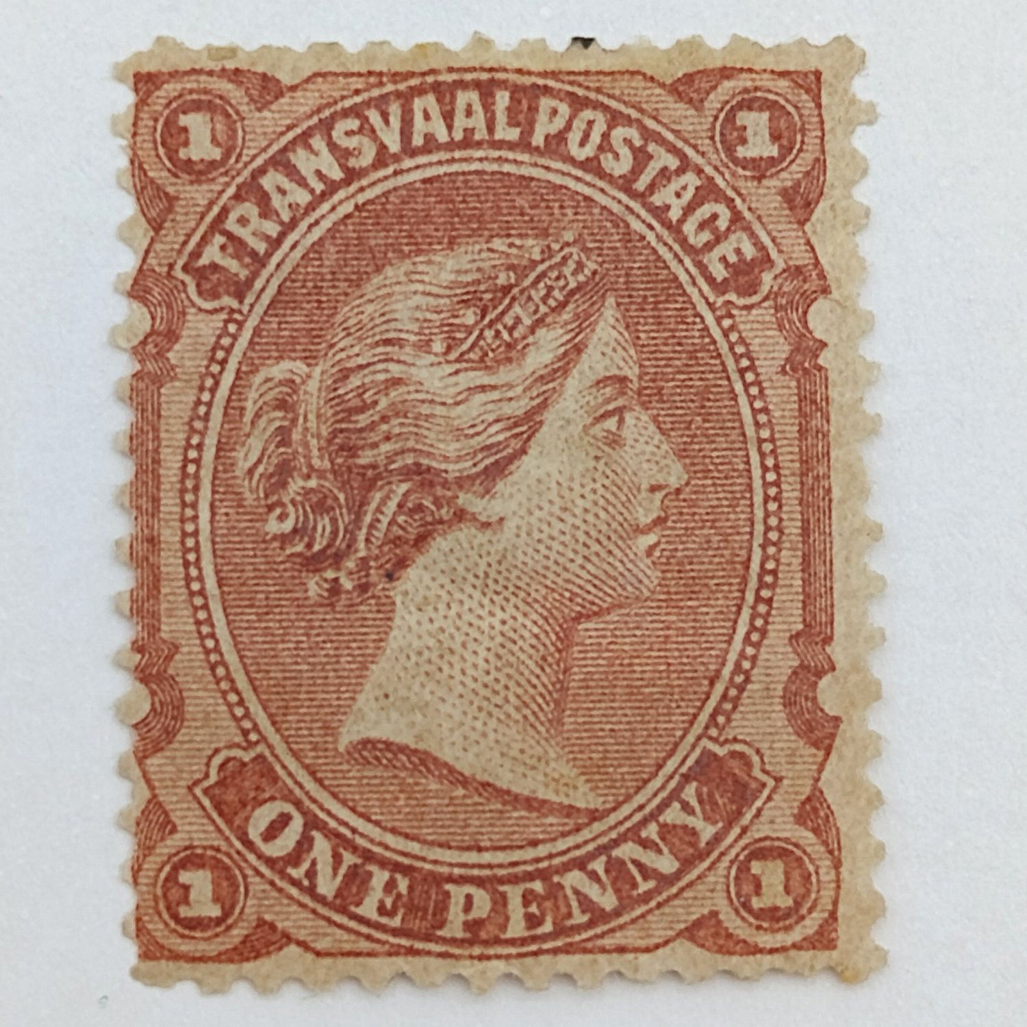 SACC 160 Pale Red Brown Transvaal one penny mint hinged