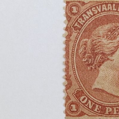 SACC 160 Pale Red Brown Transvaal one penny mint hinged