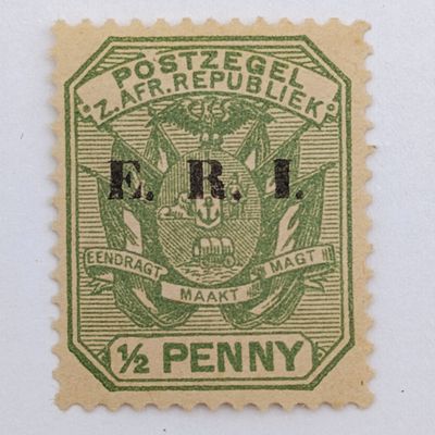 ZAR ERI overprint set mint hinged SACC 244-249 1901-1902