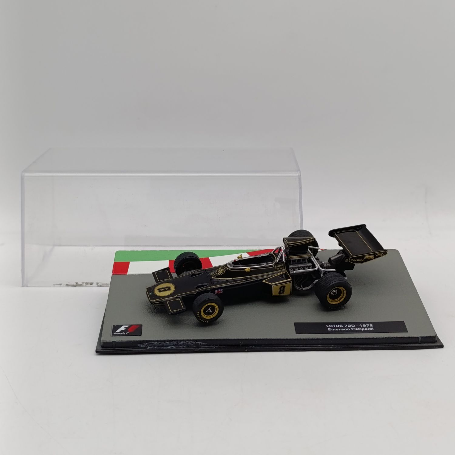Formula 1 Lotus 72D 1972- die-cast model car in box - #8 Emerson Fittipaldi