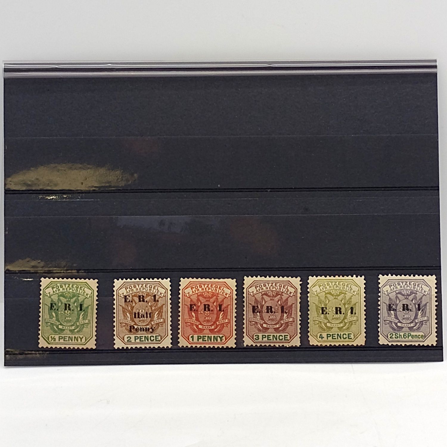 ZAR ERI overprint set mint hinged SACC 244-249 1901-1902
