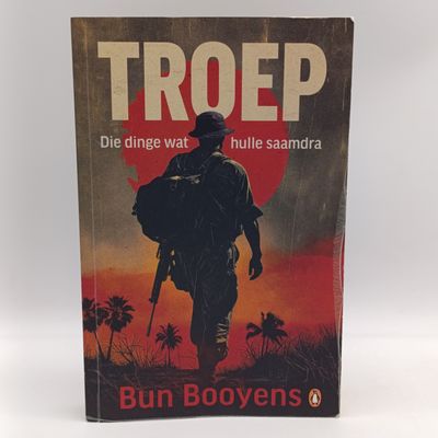SADF Potchefstroom Military Base hospital plaque and Troep by Bun Booyens book given to Dr (kmdt) Marius de Klerk -See info note on plaque reverse