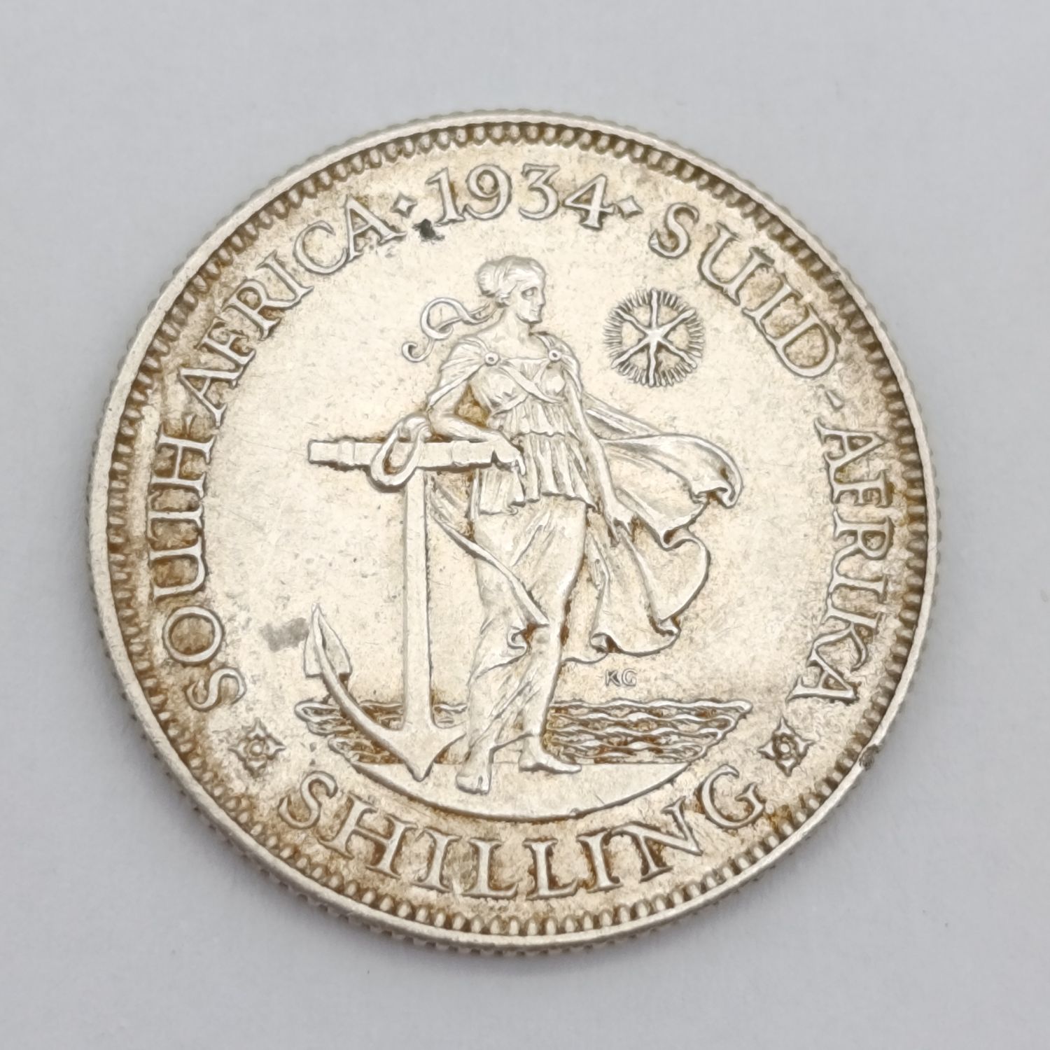 South Africa 1934 Shilling XF+