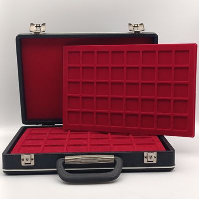 Coin travelling Suitcase with 5 trays of 3 different sizes - 205 Slots in total