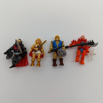 Lot of 4 Masters of the Universe 2 inch action figurines