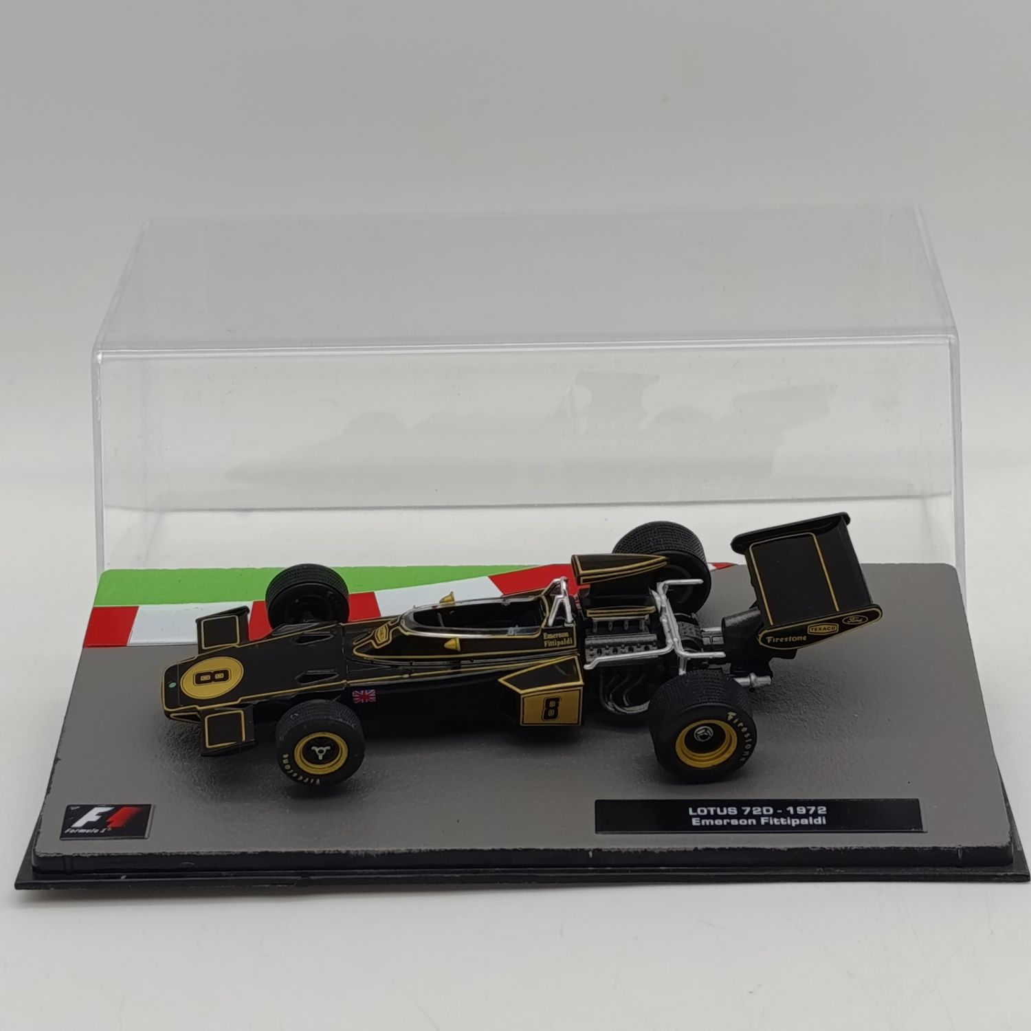 Formula 1 Lotus 72D 1972 die-cast model car in box - #8 Emerson Fittipaldi
