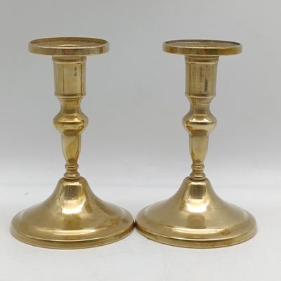Pair of vintage brass candlesticks