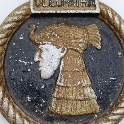 Vintage HMS Cleopatra aluminium ship's crest