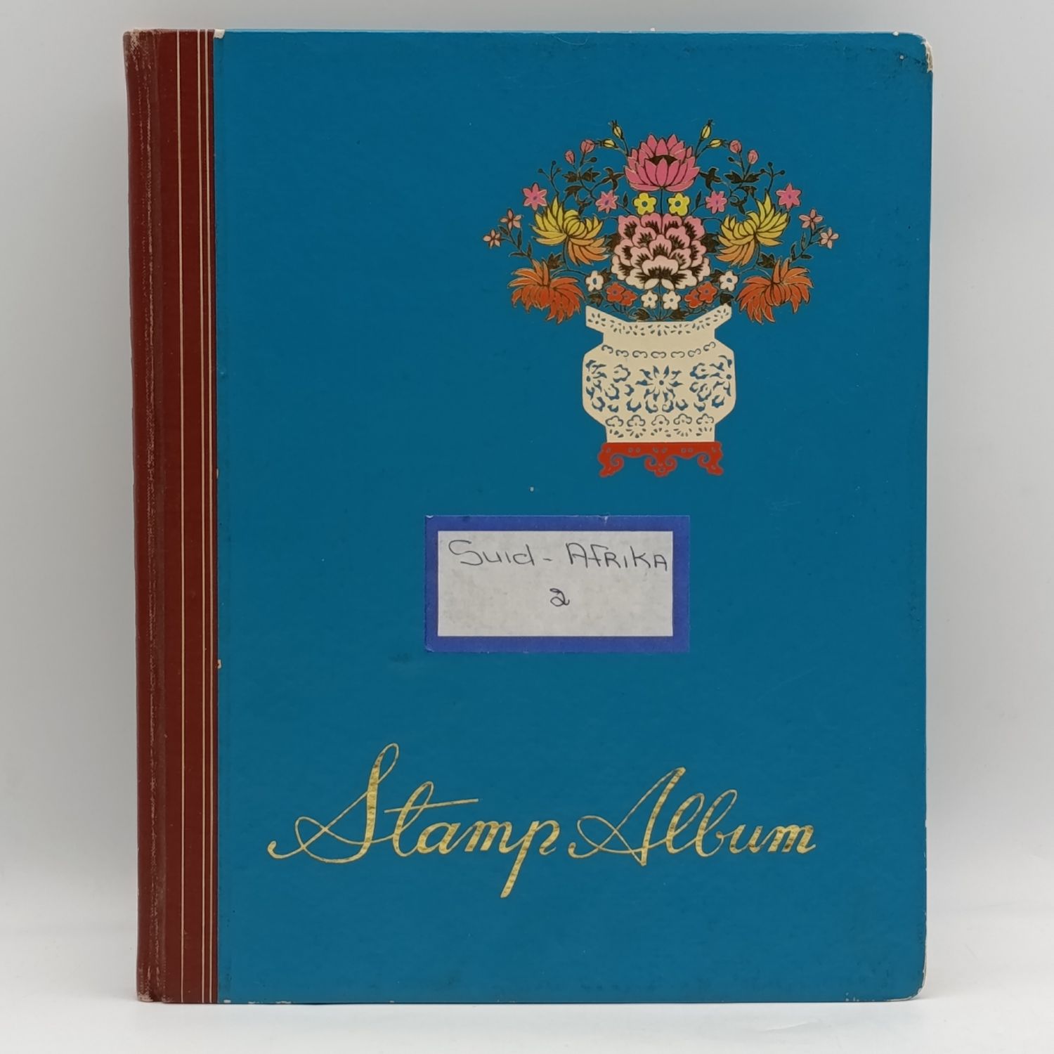 18 Page stamp album (slip in) with about 520 South Africa (mostly) stamps