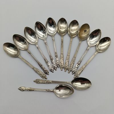 Lot of 12 Silverplated Apostle spoons