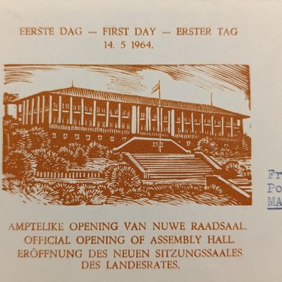 South West Africa opening of the Legaslative Assembly Hall Windhoek first day cover