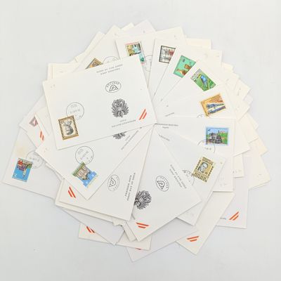 Lot of over 90 Austria First Day Covers 1988, 1989 &amp; `1990