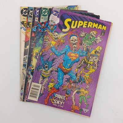 Lot of 5 DC Superman comics - No&#39;s 56,60,66,78,79 1991 to 1993