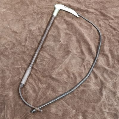 Antique Swaine Horse Whip and crop with horn, handle
