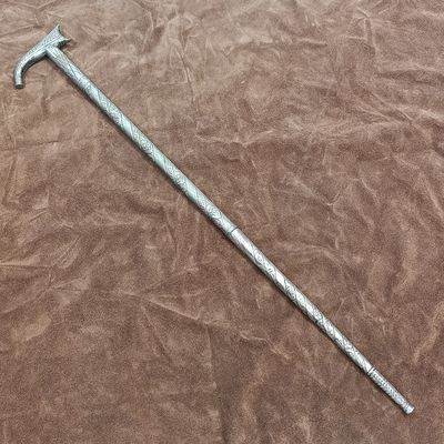 Vintage Islamic all-metal walking stick came