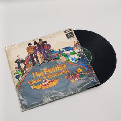 Record  The Beatles - Yellow Submarine Label : Parlophone Released 1969 South Africa Media - Very Good Plus (VG+) Sleeve - Poor