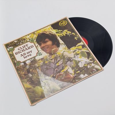Record Cliff Richard - All My Love  Label : Music for pleasure  Released 1970 United Kingdom  Media - Very Good Plus (VG+) Sleeve - Very Good (VG)