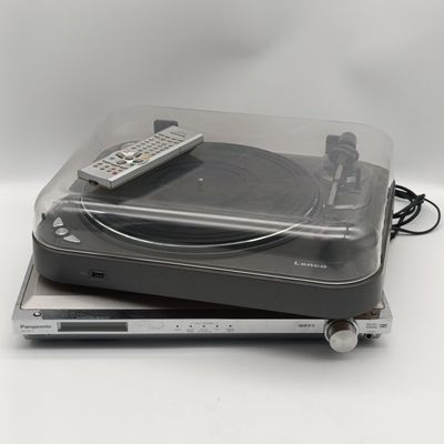 Lenco L-83 Direct Encoding turntable with Panasonic SA - XR10 multi decoder amplifier - working