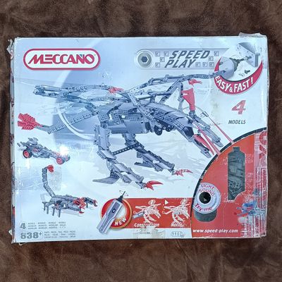 Meccano Speed Play toy model set in box  - over 800 pieces