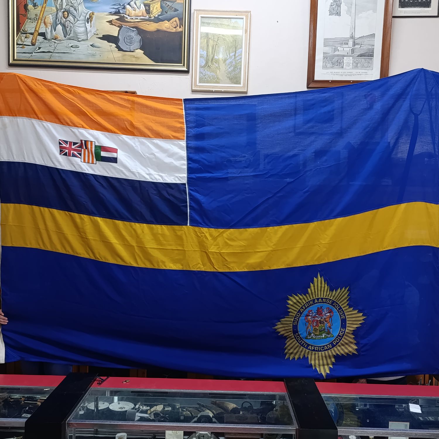 1985 Old SA Police Sport Ceremonial flag - 270cmx180cm