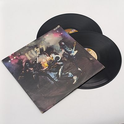 x 2 Records  Kiss – Alive! Label: Casablanca  Released 1977 South African Edition  Media 1 and 2 - very Good Plus (VG+) Sleeve - Very Good Plus (VG+)